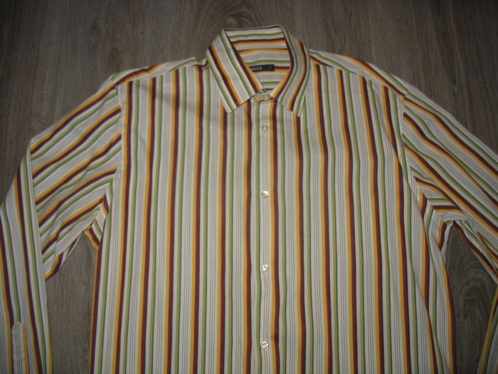 CHEMISE ML BLANCHE A RAYURES "MEXX" - TAILLE L - n°04 - photo numéro 2