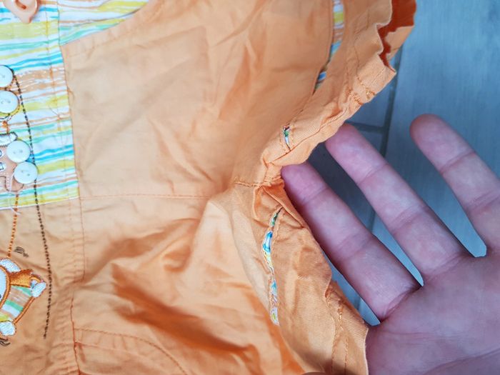 Salopette short fin été taille 6/9mois - photo numéro 5