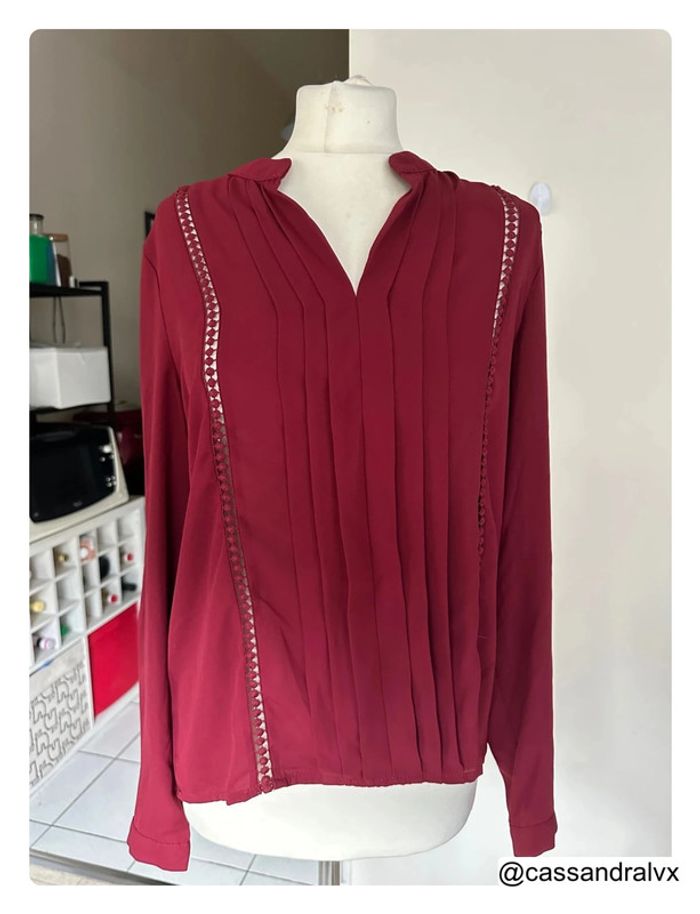 Blouse bordeaux - Attentif - photo numéro 3