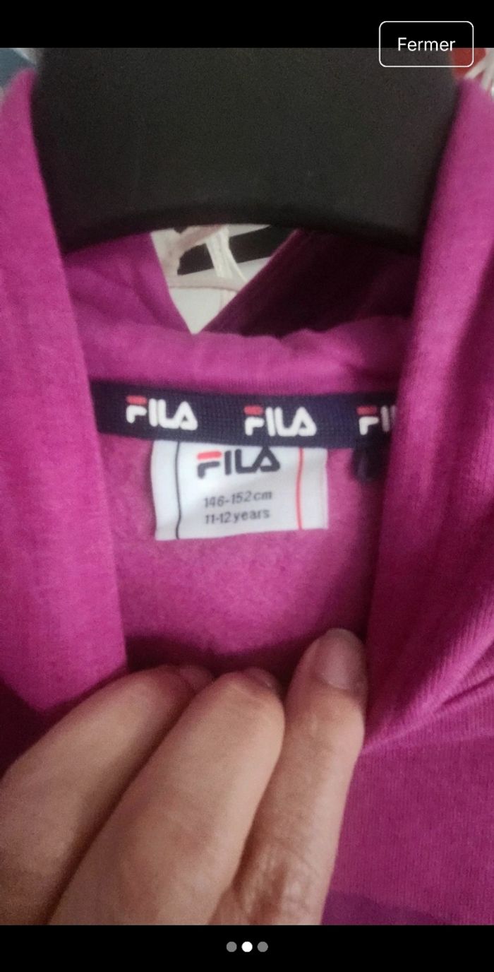 sweat fila - photo numéro 3