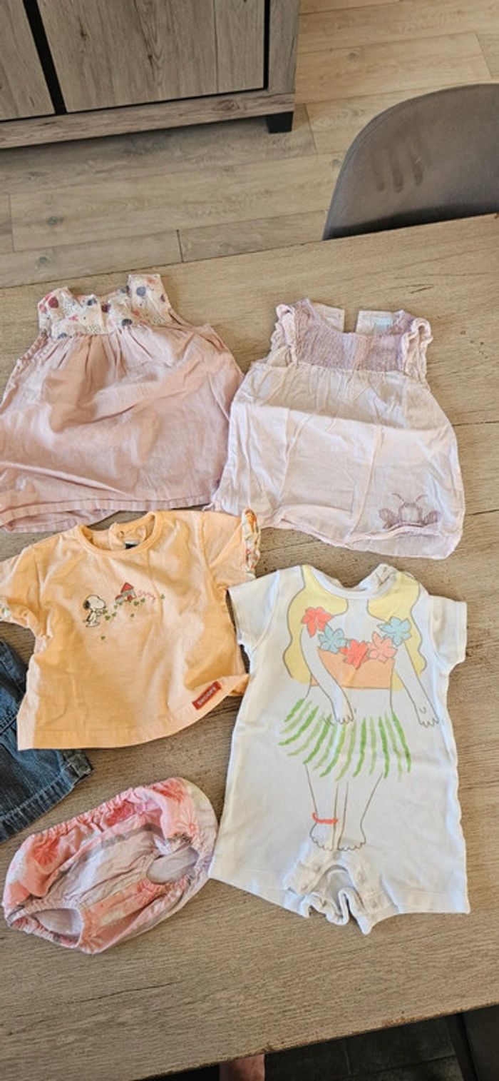 Lot de 31 vêtements fille printemps/été, taille 6 mois - photo numéro 11