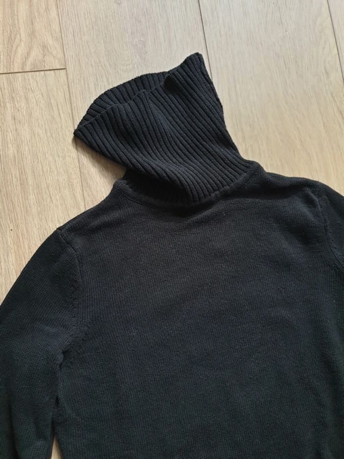 Pull noir col roulé - photo numéro 3