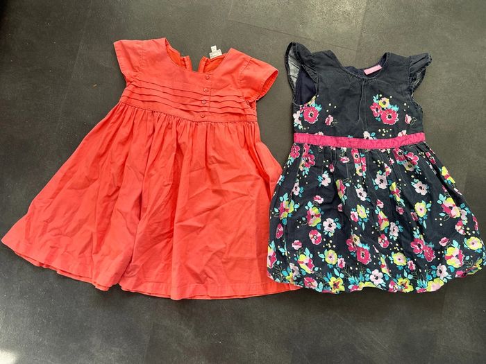 2 robe fille Vertbaudet