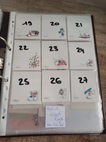 Post-it Diddl 19 à 27 0,40€ l'unité ou 3,60€ le lot