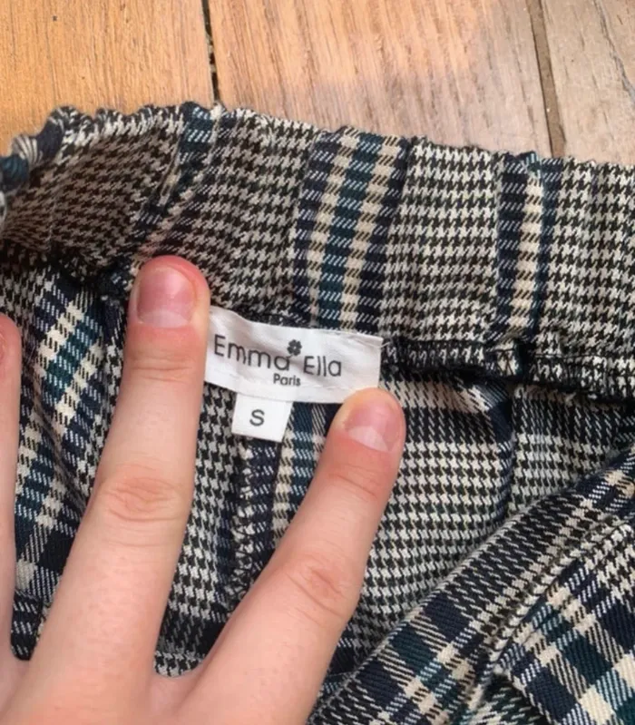 Short taille haute à carreaux - photo numéro 4