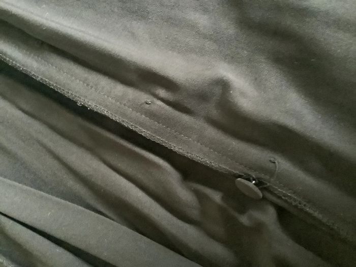 Jupe portefeuille fluide boutonnée effet double boutonnage - photo numéro 8