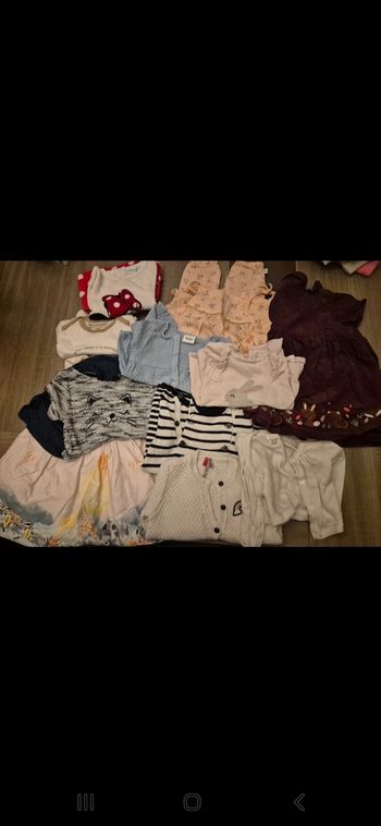 Lot vêtements fille 9-12 mois