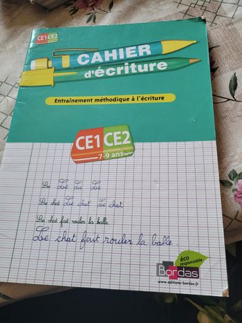 Cahier d ecriture CE1 CE2
