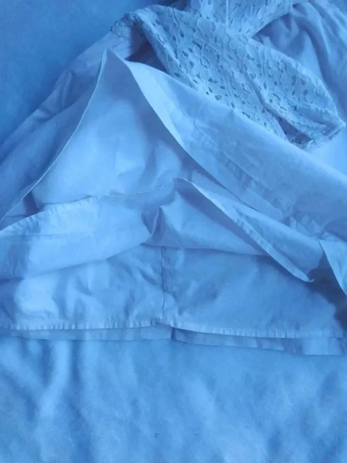 Blouse blanche avec dentelle - photo numéro 5