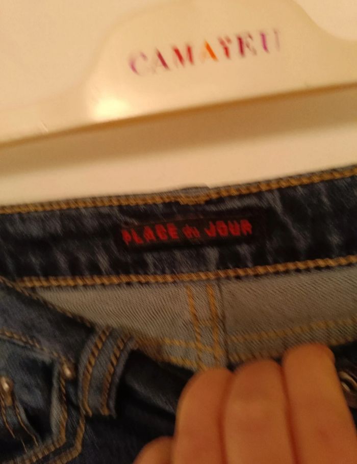 Pantalon Jean Place du Jour Taille 36 (S) Confort - photo numéro 3