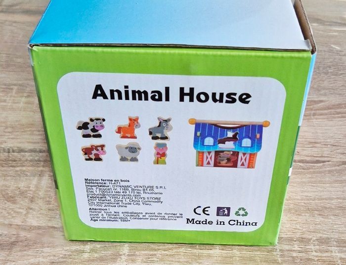 Maison Ferme en bois - Jeu d'éveil Formes et Animaux 18m+ - photo numéro 4
