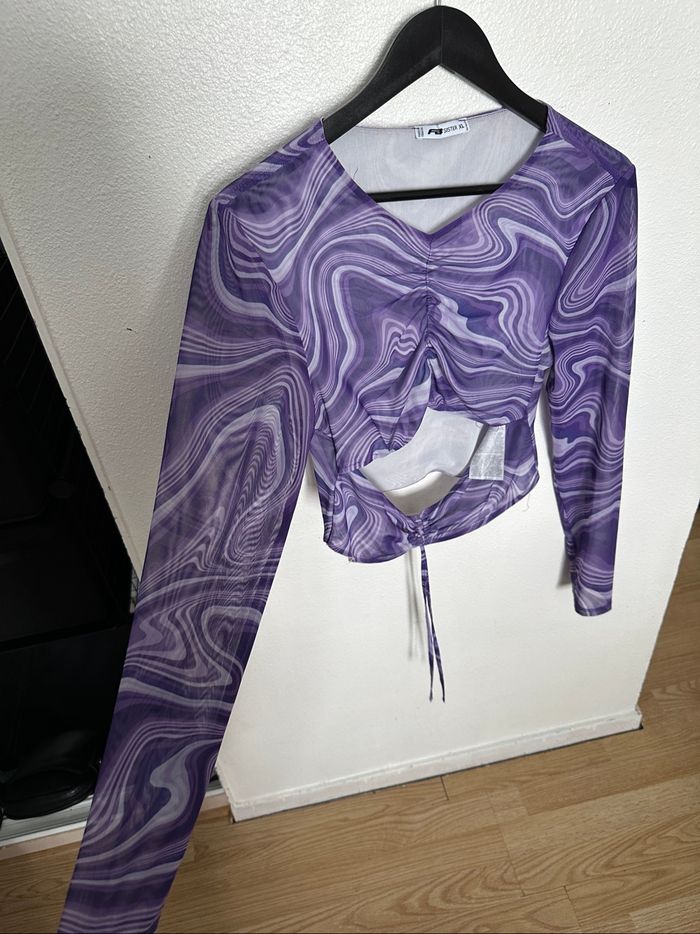 Haut violet - photo numéro 5
