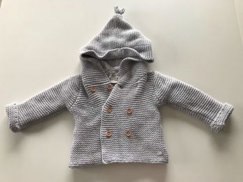 Manteau bébé Cyrillus en tricot doublé