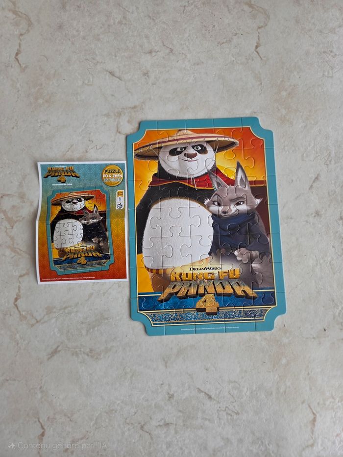 Puzzle Burger King - Kung Fu Panda 4 (35 pièces) - Complet - photo numéro 2