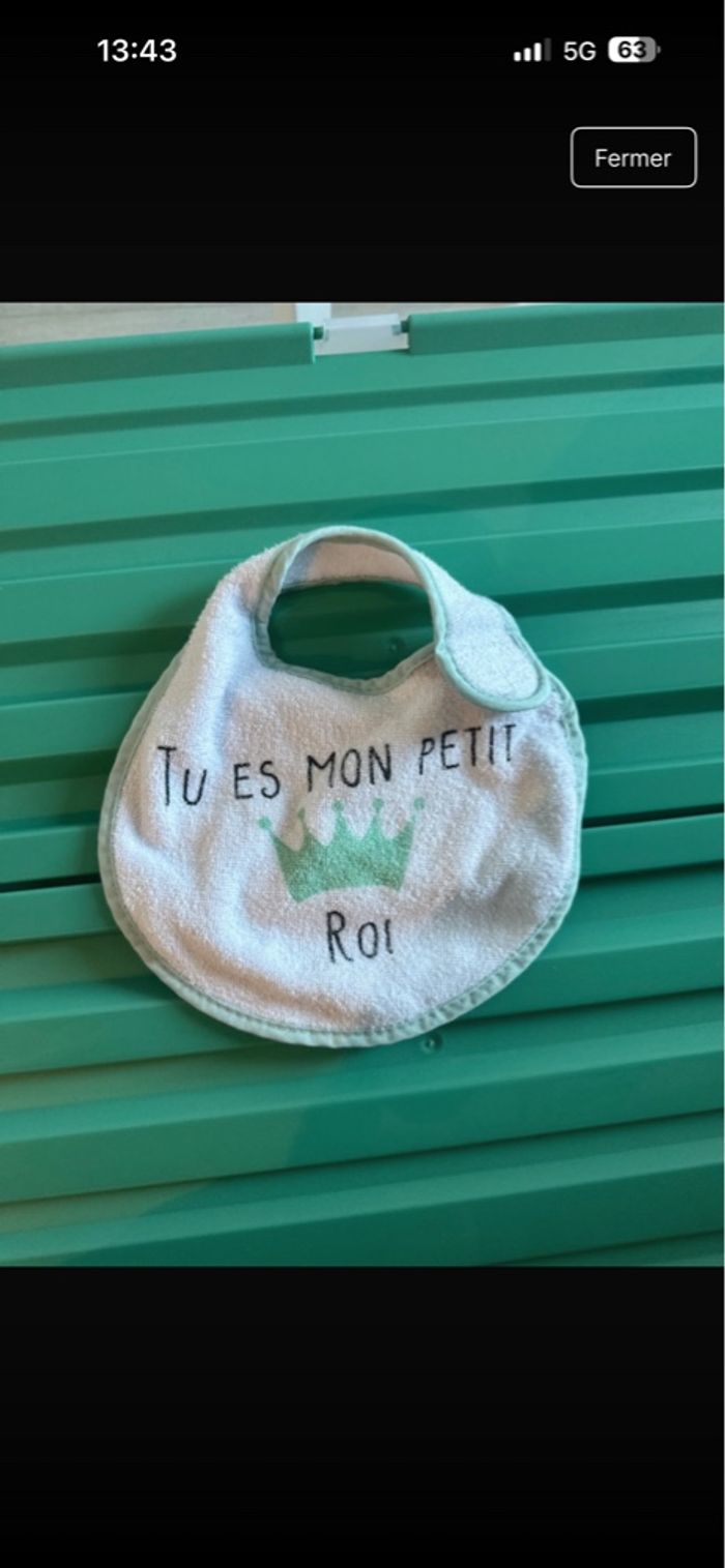 Bavoir garçon