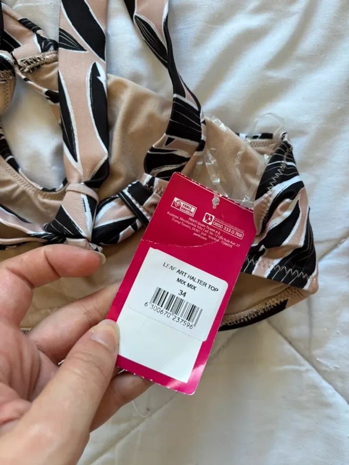 Lot 6 maillots de bain bikini bas et haut motifs multicolores pailleté Penti taille XS/34 neuf - photo numéro 6