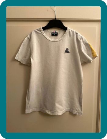 T-shirt manches courtes blanc 10 ans - Le Coq Sportif
