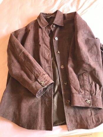 Veste croûte de cuir