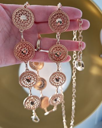 Ceinture dorée (motif rond)