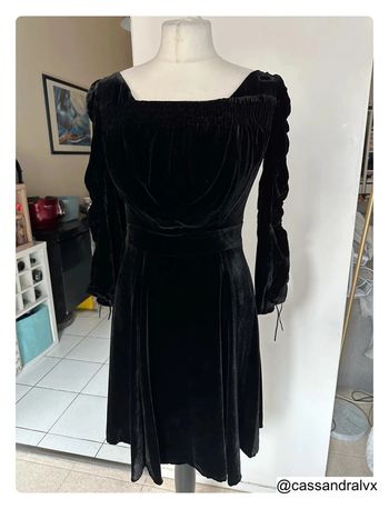 Robe noire velours The Kooples