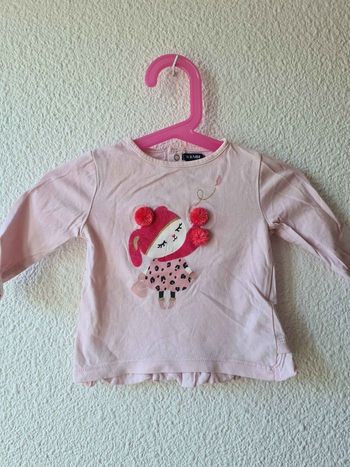 tee-shirt rose pompom Kiabi