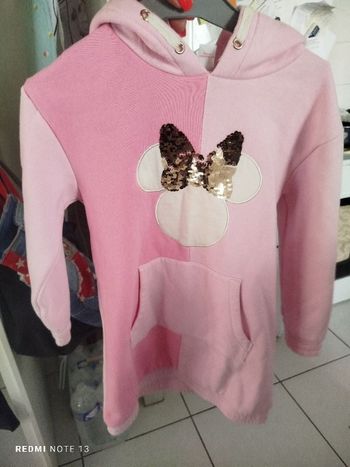 #kytie6ansfille. Robe sweat a capuche taille 6 ans
