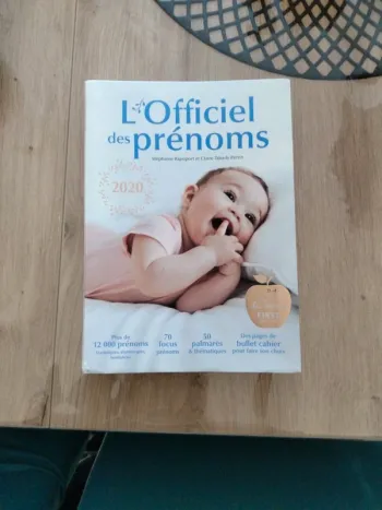 Livre des prénoms 2020