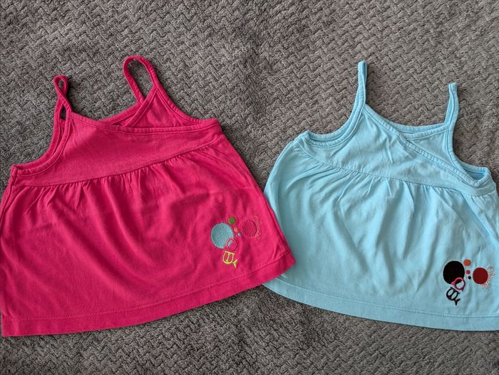 TBE, lot de 2 débardeurs Obaïbi, 6 mois
