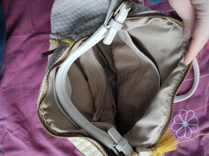 Sac mandoline crème jaune - photo numéro 3