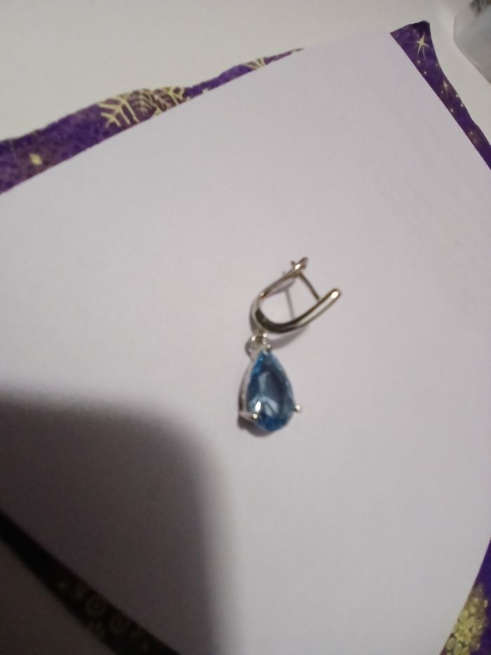 Boucles d'oreilles Topaze. - photo numéro 2