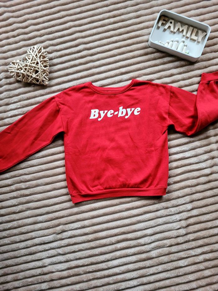 Pull fille bye bye la halle  taille 14 ans