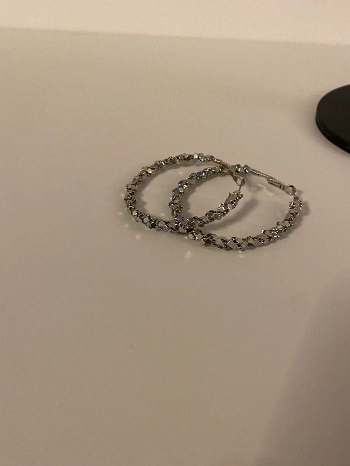 Créoles boucles d oreilles fantaisies - photo numéro 2