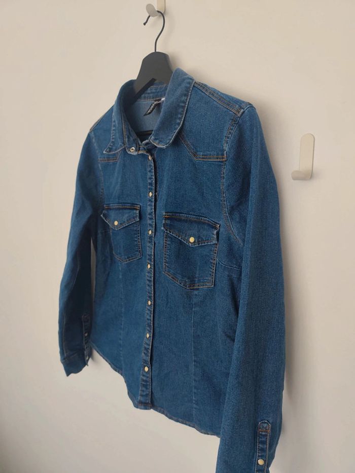 Chemise en jean femme cintré divided h&M 40 - photo numéro 3