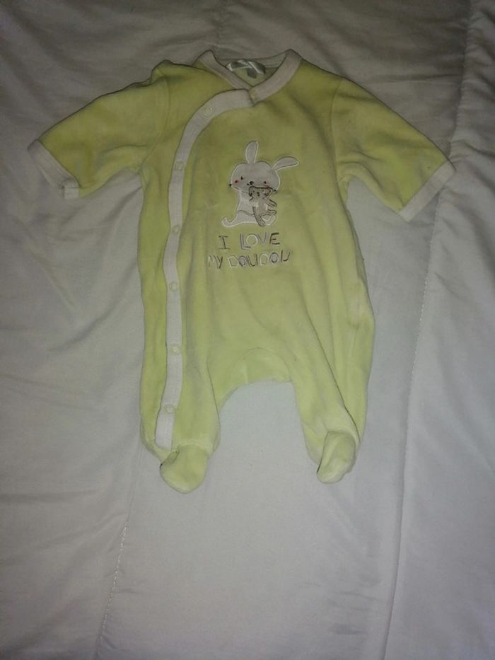 Pyjama bébé vert