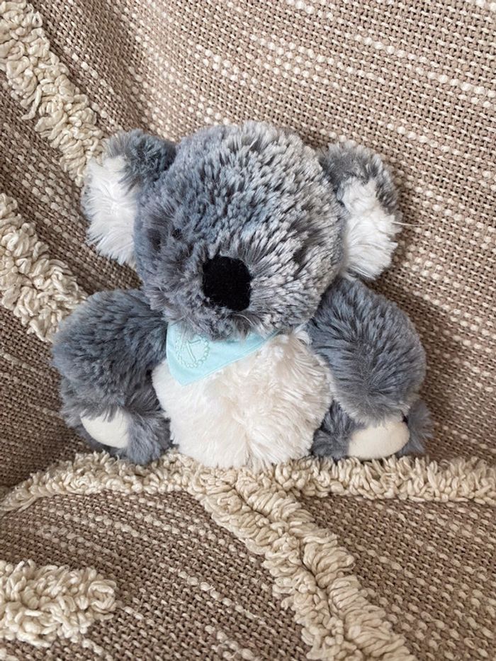 Peluche doudou 16cm kaloo koala gris blanc et bleu parfait état