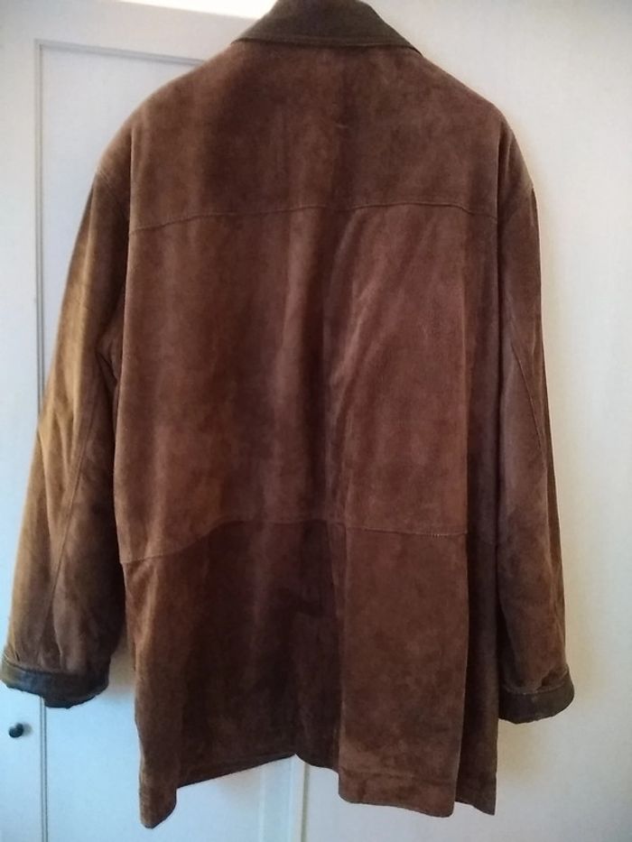 Veste en croûte de cuir marron - photo numéro 2
