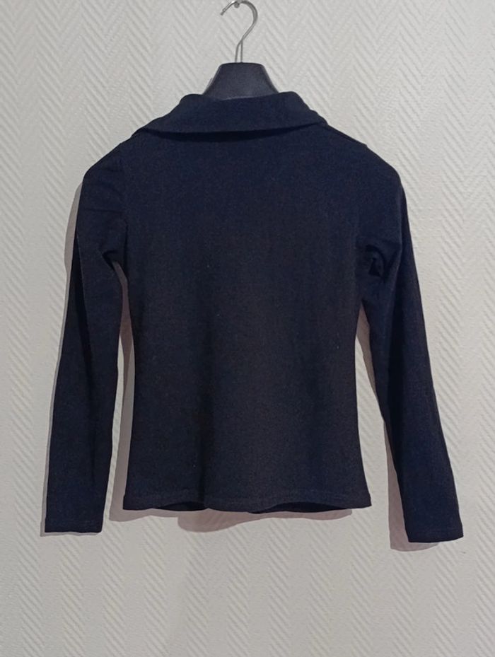 Haut noir col V taille 38/40 - photo numéro 4