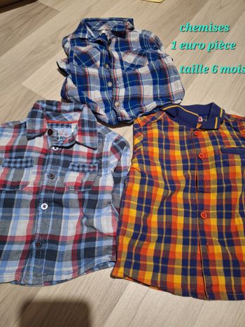 Lot chemise bébé