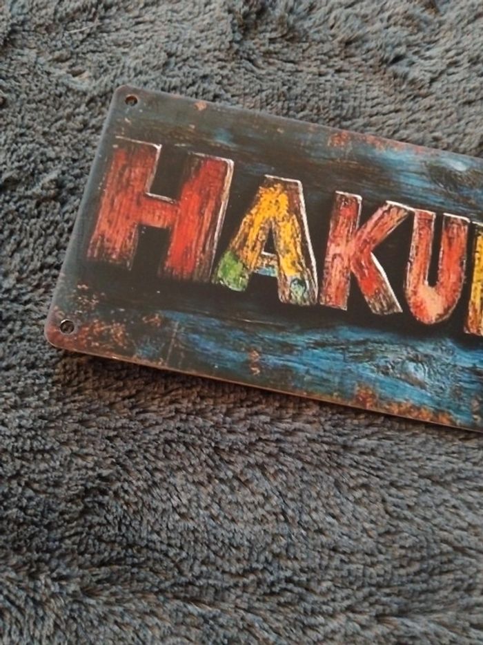 Plaque bois Hakuna Matata - photo numéro 2