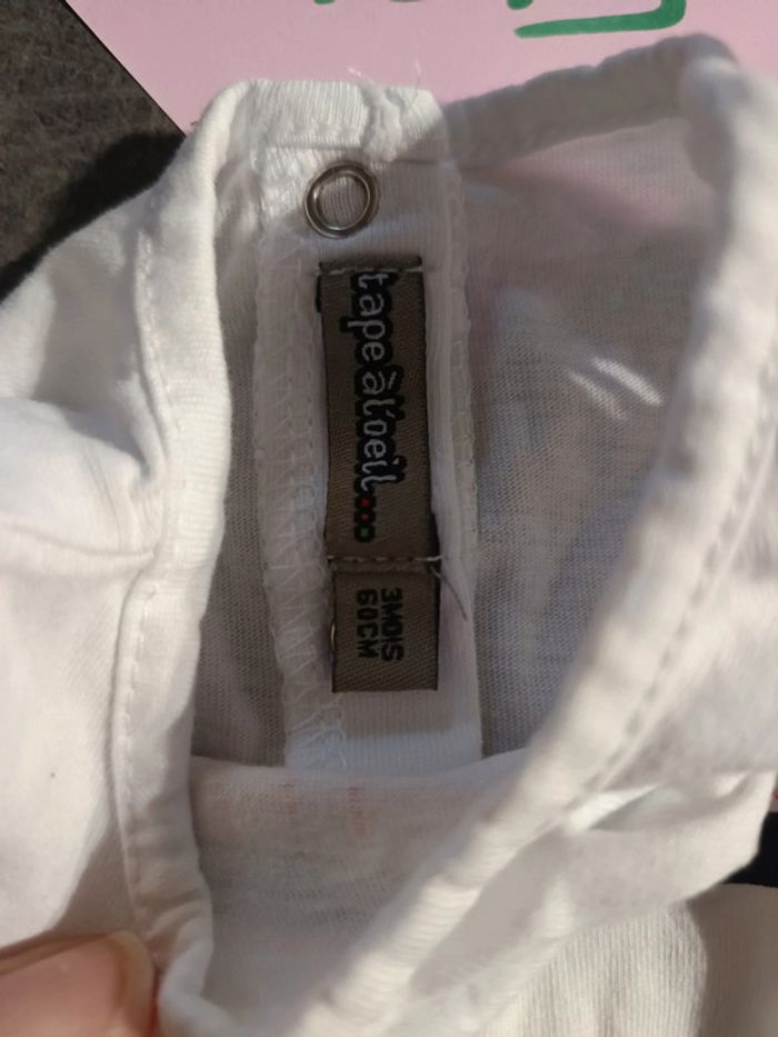 T-shirt "little sirene" 3 mois - photo numéro 3