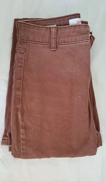 Pantalon patte d'éléphant/  Pantalon slim évasé/  Pantalon flare / Jeans marron