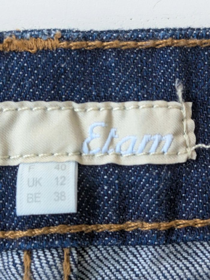 Mini jupe en jeans T40 : Etam - photo numéro 3