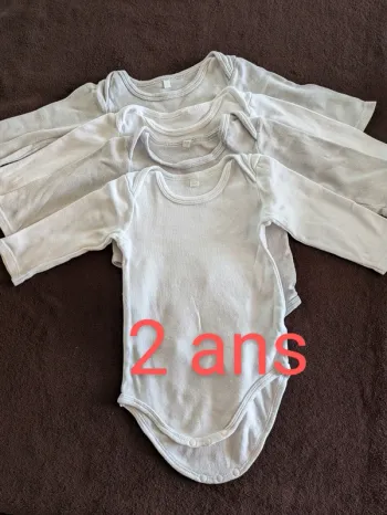 Lot de 4 bodies 2 ans