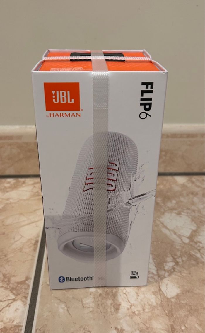 Enceinte Bluetooth JBL Flip 6 blanche – Neuve scellée – Garantie 2 ans - photo numéro 6