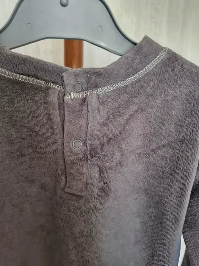 Ensemble pyjama mixte 3 ans J&G Nightwear Gris Ours géométrique coton polyester - photo numéro 5