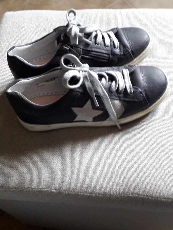 baskets en cuir - photo numéro 3