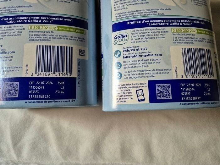 Lot 2 boîtes de lait en poudre Galliagest premium 2eme  âge (6-12 mois) - photo numéro 4