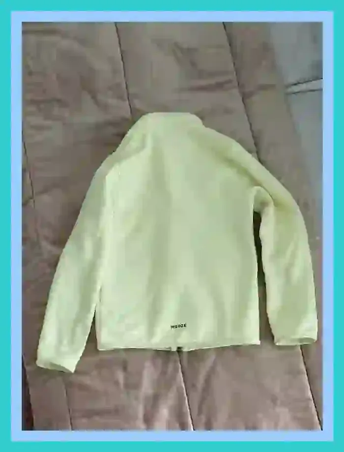 Blouson polaire fille zippé jaune fluo 8 à 10 ans  7520445611 - photo numéro 4