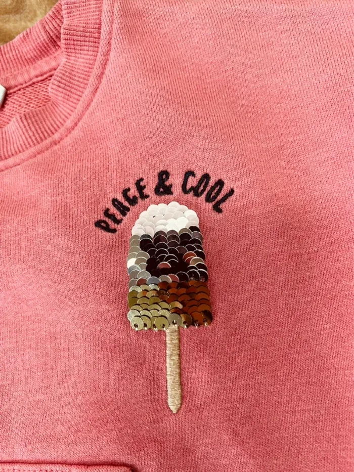 Taille 3 ans tenue 2 pièces fille Monoprix eldys rose et noir * jogging * 🩷 - photo numéro 3