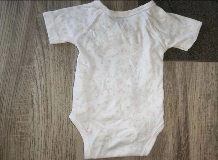 Lot 5 bodies manches courtes taille 1 mois - photo numéro 6